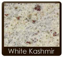 white kashmir plan de travail granit